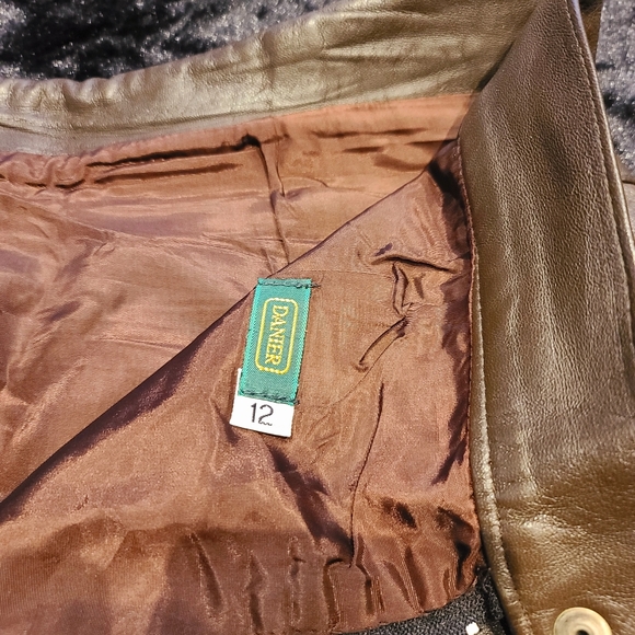 VINTAGE Danier Leather Pencil Skirt - Picture 3 of 5